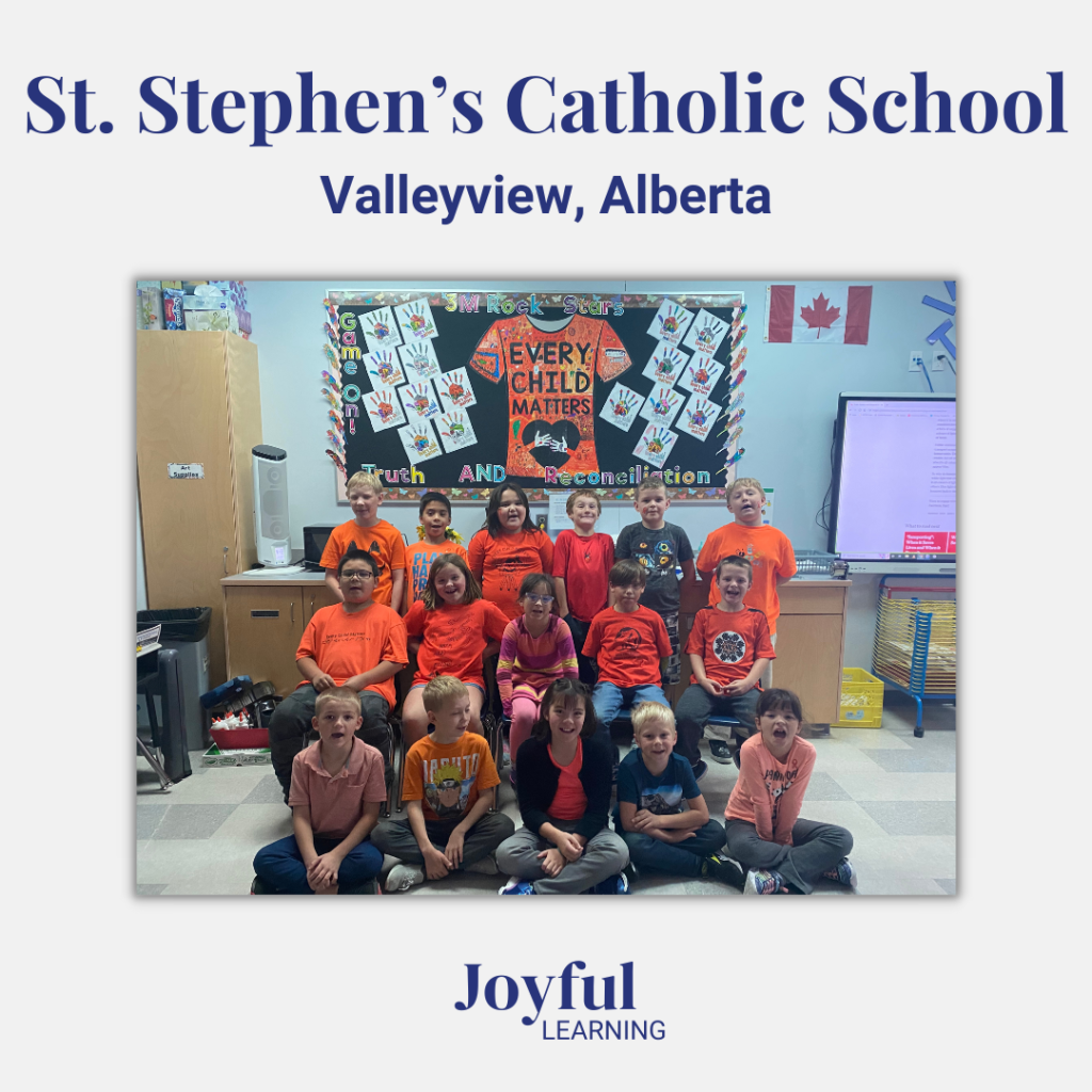 Mrs. Marshall's Grade 3s - St. Stephen’s Catholic School - Valleyview, AB
