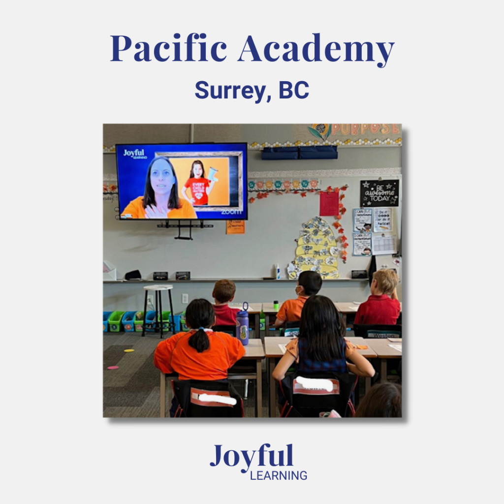 Ms. Breedveld's Grade 2s - Pacific Academy - Surrey, BC